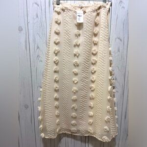 Böhme Swiss Dot Midi Skirt Oatmeal